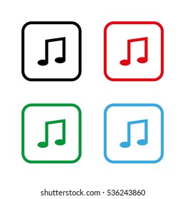 Note -  color vector icon