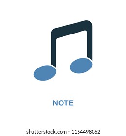 Note creative icon. Simple element illustration. Note concept symbol design from education collection. Can be used for web, mobile and print. web design, apps, software, print.