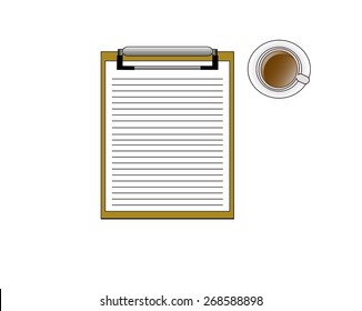 Note cup of delicious coffee.