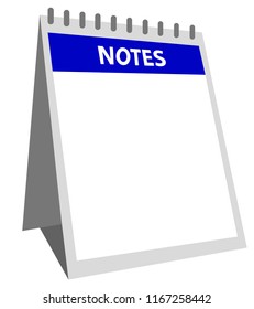 Note diary mockup design template