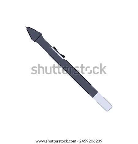 note digital pen cartoon. drawing sketching, stylus handwriting, paperless smnotebooks note digital pen sign. isolated symbol vector illustration