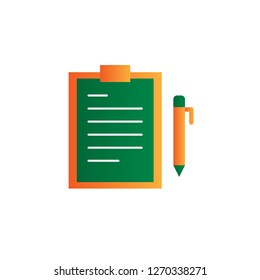note document icon design with creative modern concept and simple logo creative shape style design vector eps 10