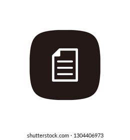 Note, document icon sign symbol