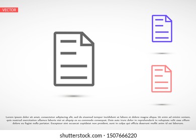 Note Edit icon. pencil icon isolated sign symbol vector. Note taking vector icon solid. Note note icon thin line for web and mobile