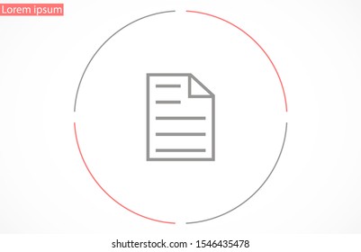 Note Edit icon. pencil icon isolated sign symbol vector. 