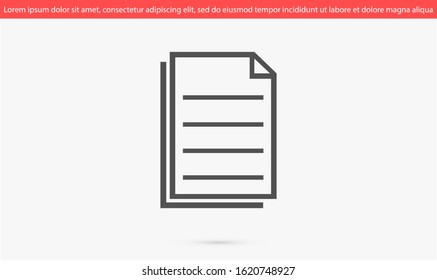 Note Edit icon. pencil icon isolated sign symbol vector. Note taking vector icon solid. Note note icon thin line for web and mobile