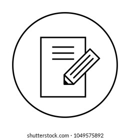 note edit vector icon, editing, notebook, blank, document, page sign, sheet, notepad icon, redact, pen, pencil icon