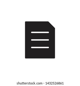 Note Filled Shape Vector, Note Filled Shape Icon, Note Filled Shape Illustration, Note Filled Shape Eps10