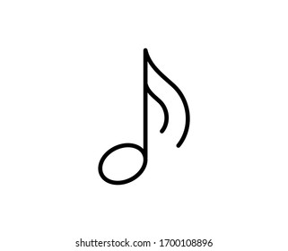 Note flat icon. Single high quality outline symbol for web design or mobile app.  Note thin line signs for design logo, visit card, etc. Outline pictogram EPS10