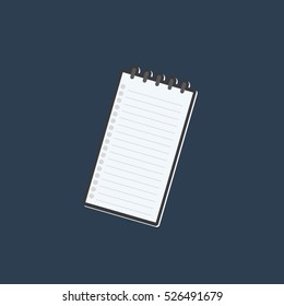 note flat icon vector