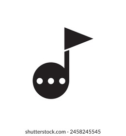 note flight logo icon design.