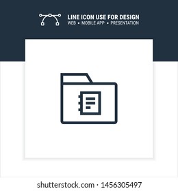 note folder icon design vector illustration