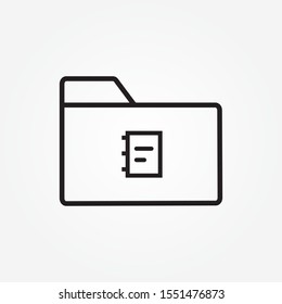 note folder icon design vector illustration