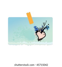 note with heart