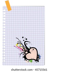 note with heart