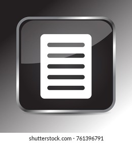 Note icon 3d, for Internet icon and application icon. Vector eps 10.