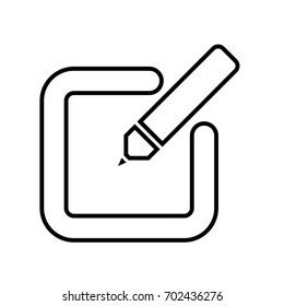 Note icon ,black sign design