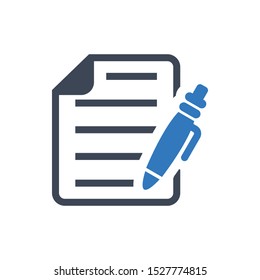 Note icon in blue gray color