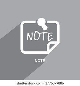 note icon, Business icon vector