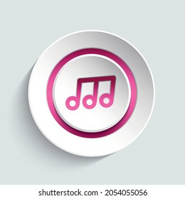 Nota elemento de diseño de icono para tu sitio web, banner, aplicación. 