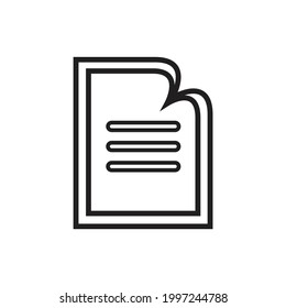 Note icon. Edit file icon, note, sign up icon vector illustration.