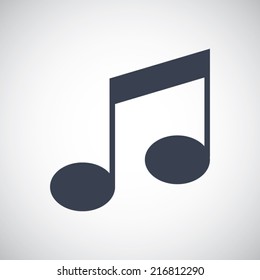 Note icon in flat style