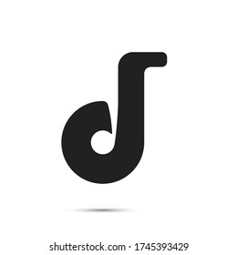 Note icon. Graphic template. Vector illustration