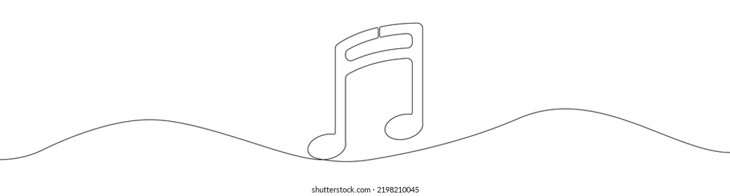 Note icon line continuous drawing vector. One line Note  icon vector background. Note  mark icon. Continuous outline of a Note  icon.