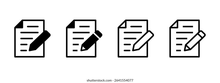 Note icon logo design. notepad sign and symbol