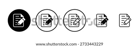 Note icon logo design. notepad sign and symbol