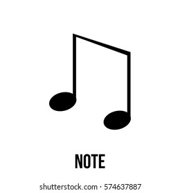 Note icon or logo in modern line style. High quality black outline pictogram for web site design and mobile apps. Vector illustration on a white background.