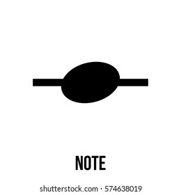 Note icon or logo in modern line style. High quality black outline pictogram for web site design and mobile apps. Vector illustration on a white background.