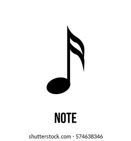 Note icon or logo in modern line style. High quality black outline pictogram for web site design and mobile apps. Vector illustration on a white background.