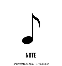 Note icon or logo in modern line style. High quality black outline pictogram for web site design and mobile apps. Vector illustration on a white background.