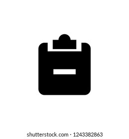 Note icon. Medical skill sign