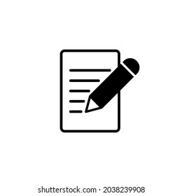 Note icon. notepad sign and symbol