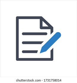 Note icon on white background