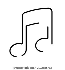 note icon on white background, vector illustration.