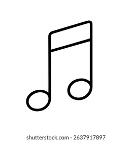 note icon on white background vector
Vector line icon musical instruments