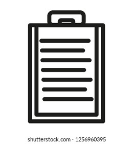 note icon with paper and board best style modern and perfect art.