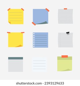 Note icon pastel vector illustration