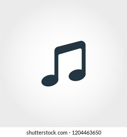 Note icon. Premium monochrome design from education icons collection. Creative note icon for web design and printing usage.