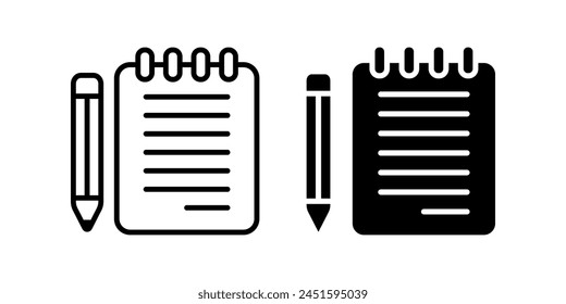 Note icon set. for mobile concept and web design. vector illustration