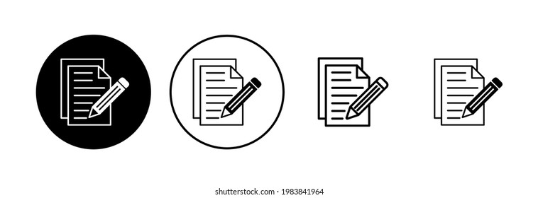 Note icon set. notepad icon vector