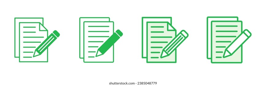 Note icon set. notepad icon vector