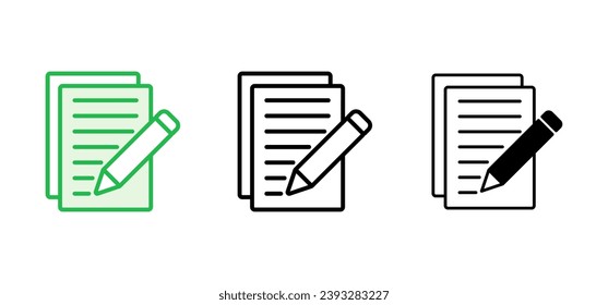 Note icon set. notepad icon vector
