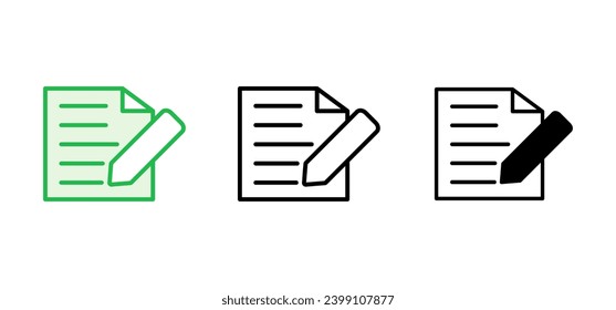 Note icon set. notepad icon vector