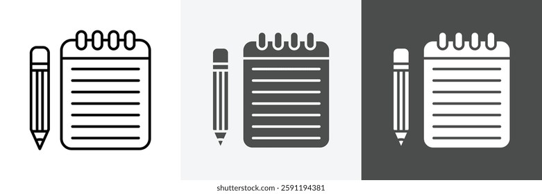 Note icon set vector art