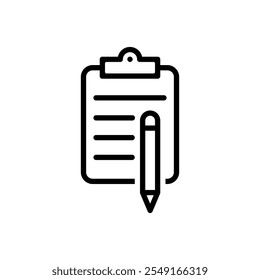 Conjunto de ícones de nota. Ilustração vetorial.