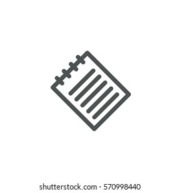 note icon. sign design